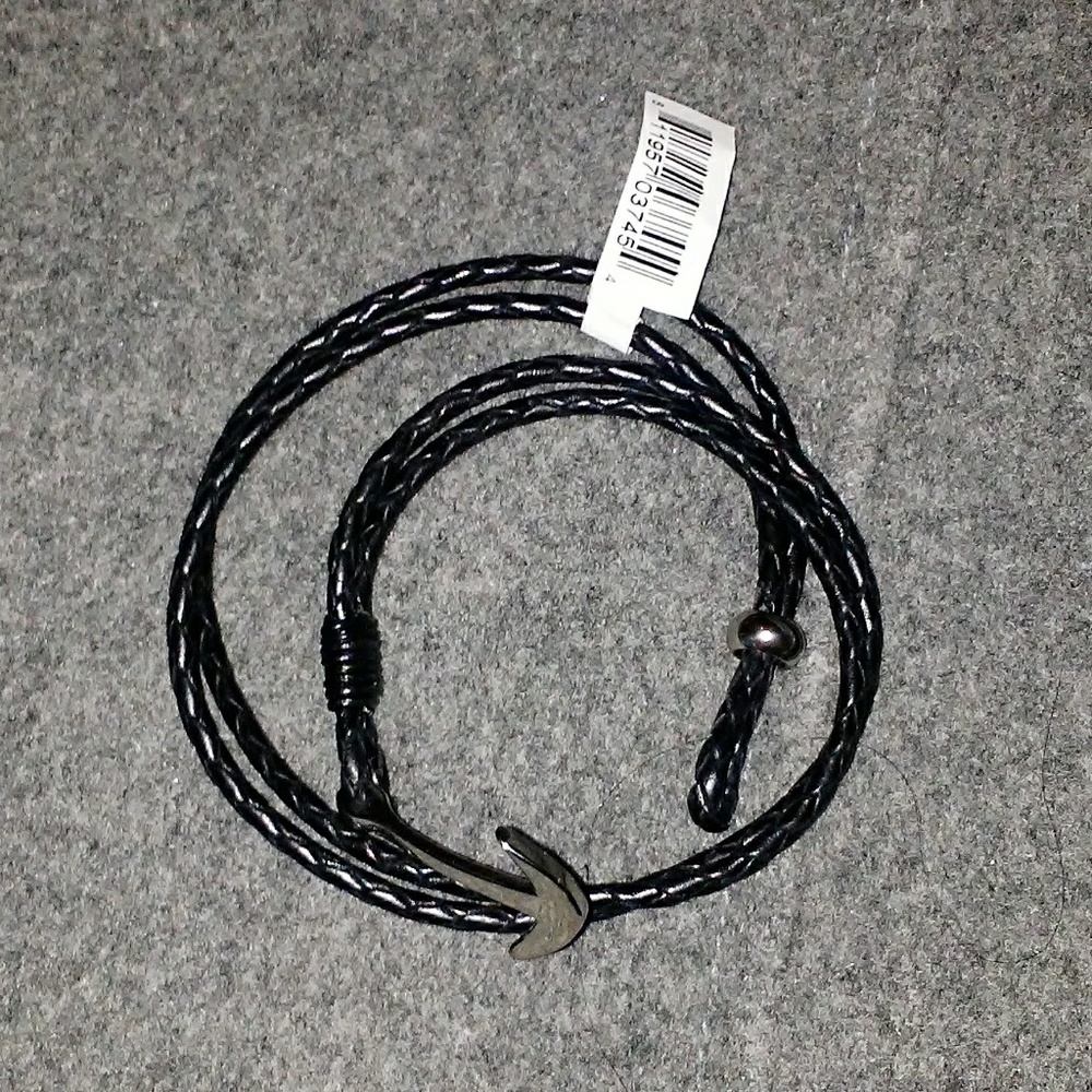 Nordstroms black leather bracelet